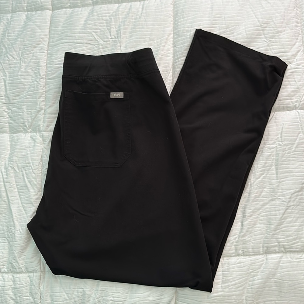 Figs Scrubs Technical Collection. Livingston pants. Black, XL.